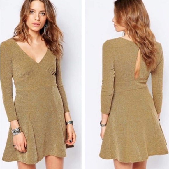 Free People Dresses & Skirts - NWT Free People Heart Stopper Mini Knit Dress Brown Size L